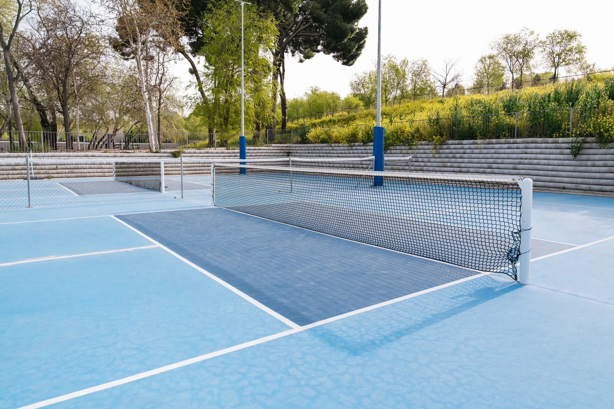 Illustration of modular sports flooring tiles